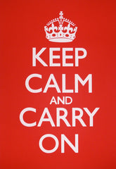 Keep Calm and Carry On Red Poster