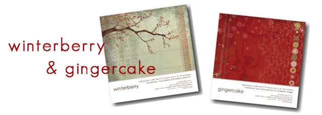 memory box paper collections 6x6 - winterberry and gingercake